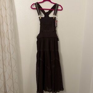 Chic Dark Brown Maxi Dress